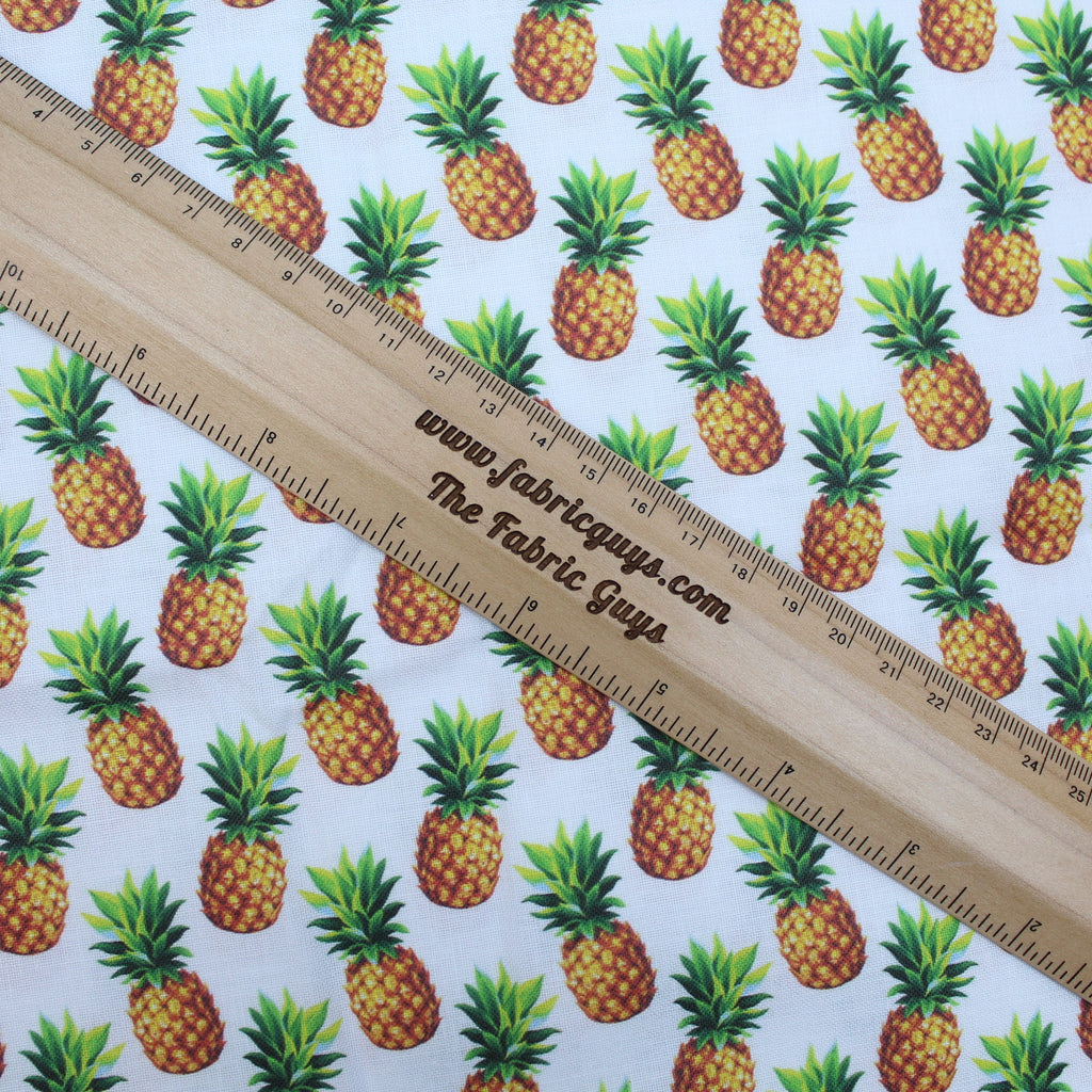 100% Quilting Cotton 'Tropical Pineapples' - 60" Wide