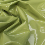 Premium Quality Luxury High Gloss Soft PVC Vinyl Fabric 55" Wide - Olive