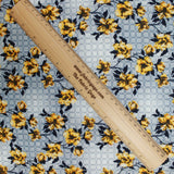 3 Metres 100% Printed Cotton Fabric Bundle 'Check Print With Flowers' -  42" Variations Available