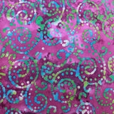 100% Cotton Batik Fabric - Swirls - 44