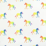 Multicoloured Zebras Printed Polycotton, 44" Wide - Variations Available