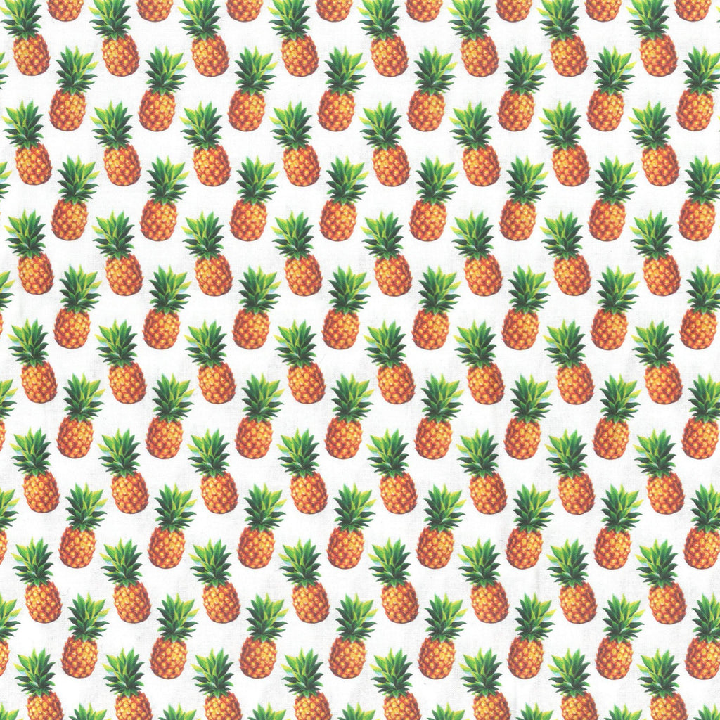 100% Quilting Cotton 'Tropical Pineapples' - 60" Wide