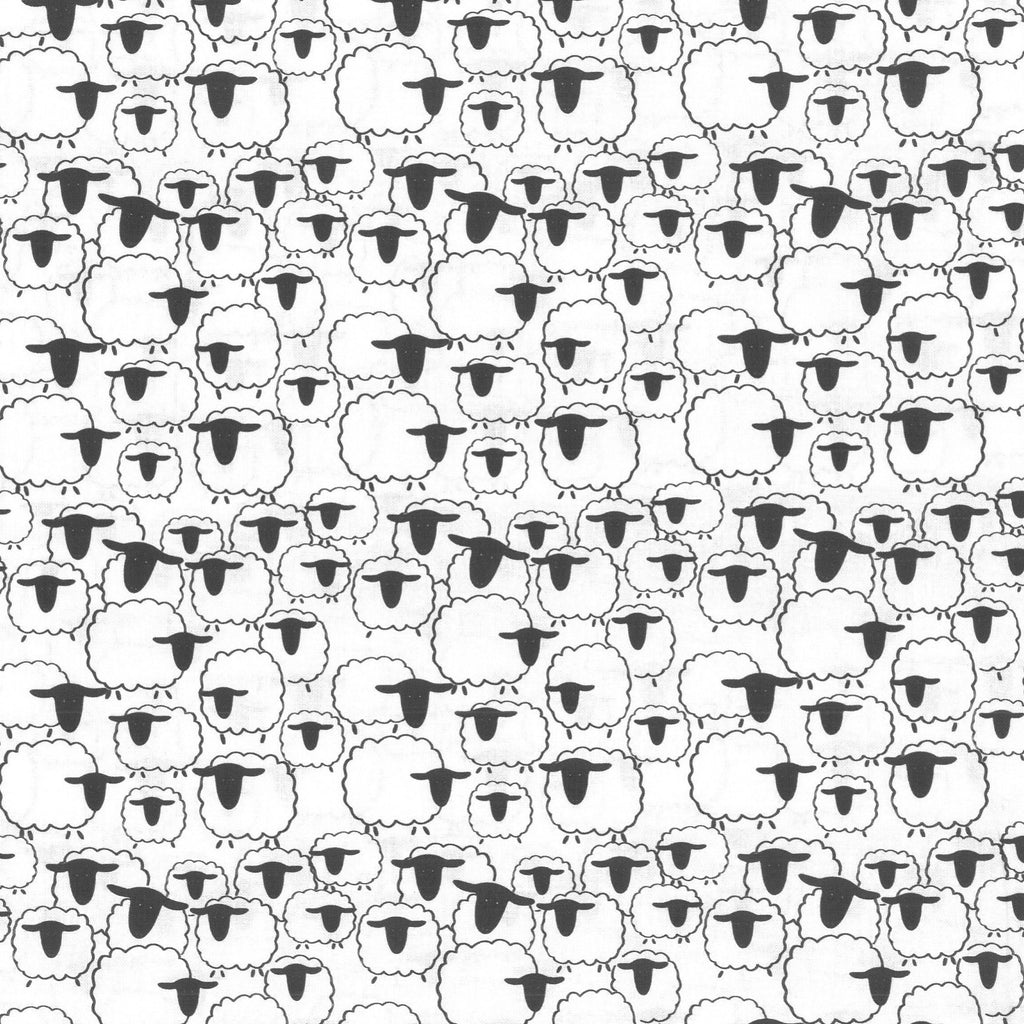 100% Quilting Cotton 'Herd of Sheep' - 60" Wide