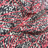 3 Metres Premium Quality 100% Cotton Lawn 'Cheetah' 60" Wide Pink