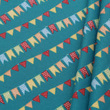 Circus Buntings Quilting Cotton, Bright Colors, Circus Collection, FF296.1, Premium Cotton
