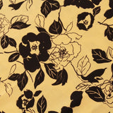 William Morris Inspired Poplin Cotton Two Tone Roses Beige 
