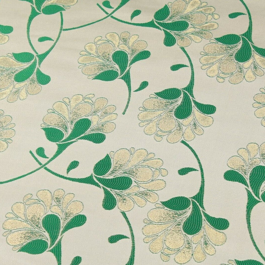 William Morris Inspired Shimmer Brocade Jacquard Fabric
