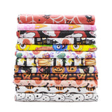 12 Piece Halloween Bundle,  Premium Quilting Cotton