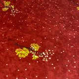 3 Metres Printed Spandex Velvet- Oriental Floral 55"