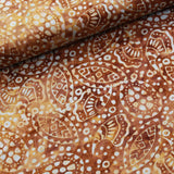 Bali Indonesian Batik, Oyster Spots Swirls, 44" - Brown BK130 J