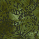 Green Premium 100% Cotton Melody With Butterfly Printing.