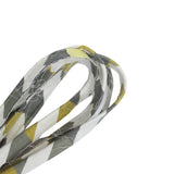 3FOR3 Flanged Jacquard Touch Piping Cord - Grey & Yellow