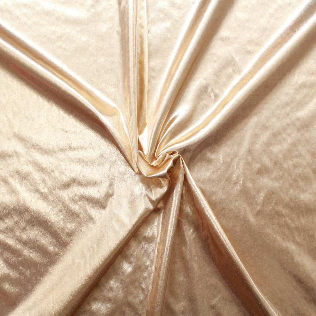 Plain Lame Fabric Gold, Nylon 49% Metallic 51%