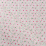 TFG Pink Quilting Cotton, Floral Circles, Mexicola FF408.2