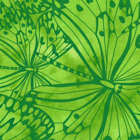 Light Green Premium 100% Cotton Melody With Butterfly Printing.