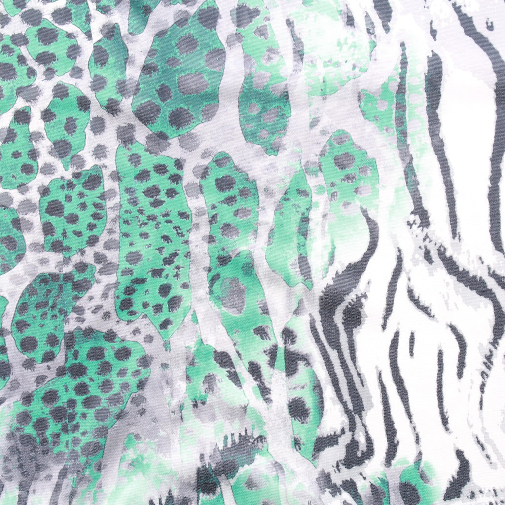 Spotted Tiger, Polyester Fabric, Green