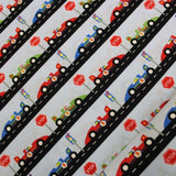 F1 Cars Themed Quilting Cotton, Zoom Collection, Blue