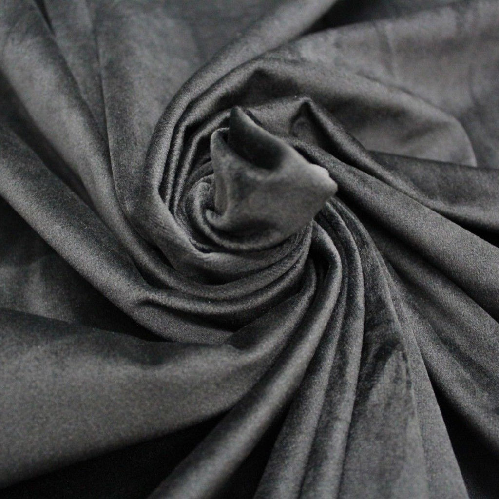 Super Soft Premium Velvet Fabric PO81/10 Black