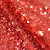 Sequins On Dress Net Red