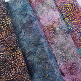 Bali Indonesian Batik, Oyster Spots Swirls, Premium Cotton, 44" BK130