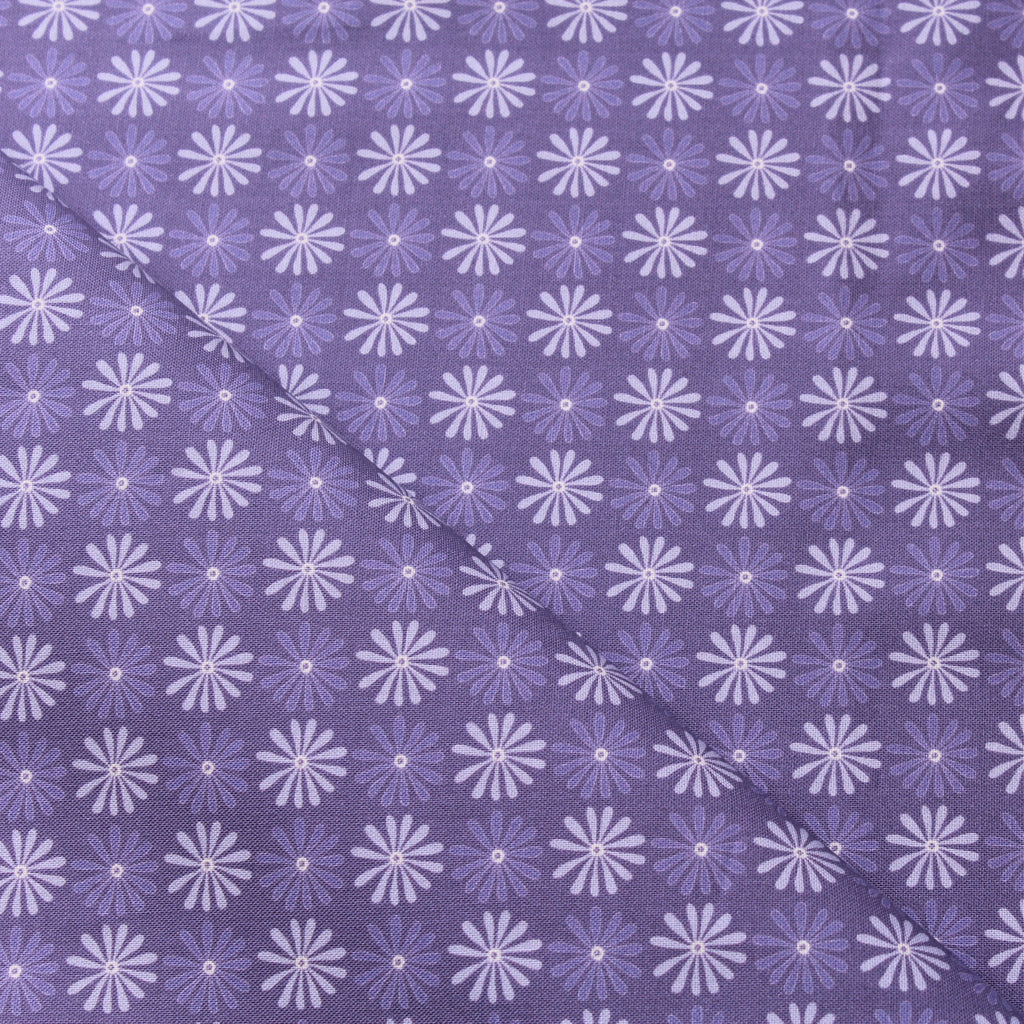 TFG Purple Quilting Cotton, Small Floral, Springtime Floral Collection FF402.1