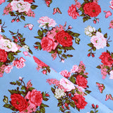 Vincent Roses, 100% Cotton Poplin Fabric, Approx. 44